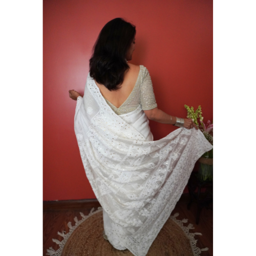 Lucknowi Saree