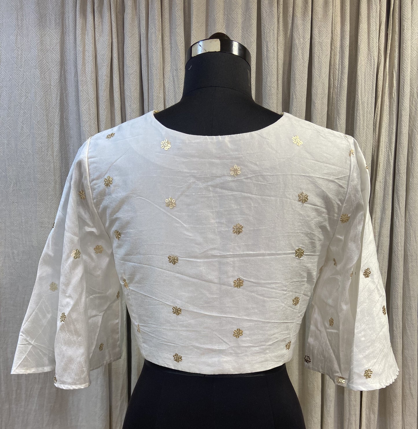 RAW SILK BLOUSE