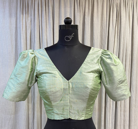 RAW SILK BLOUSE