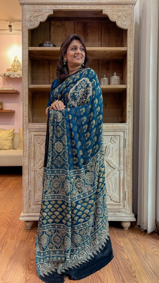 EMBROIDERED MODAL SAREE