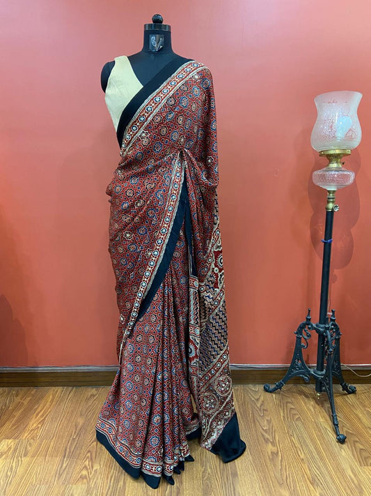 EMBROIDERED MODAL SAREE