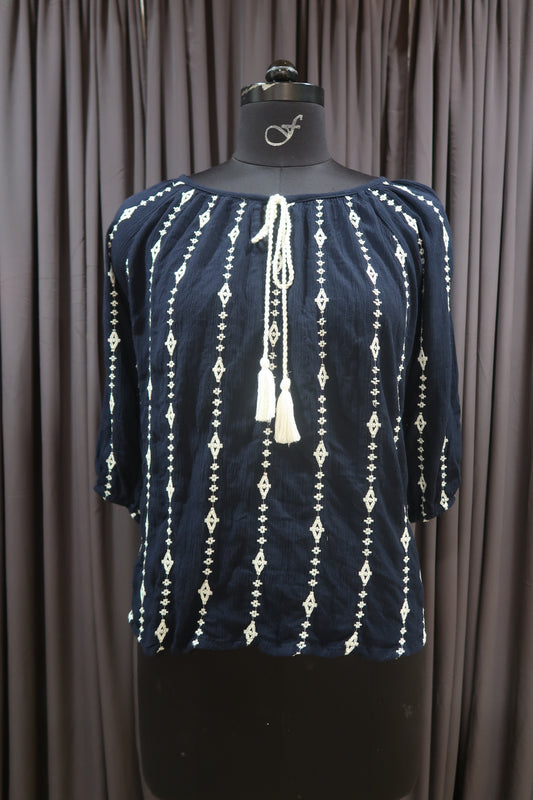 LOOSE FIT BLOUSE (BLACK)