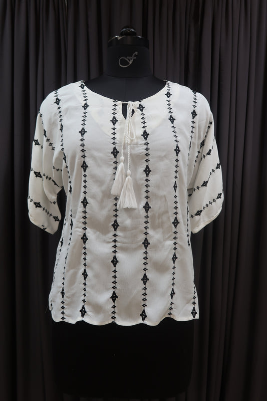 LOOSE FIT BLOUSE ( WHITE )