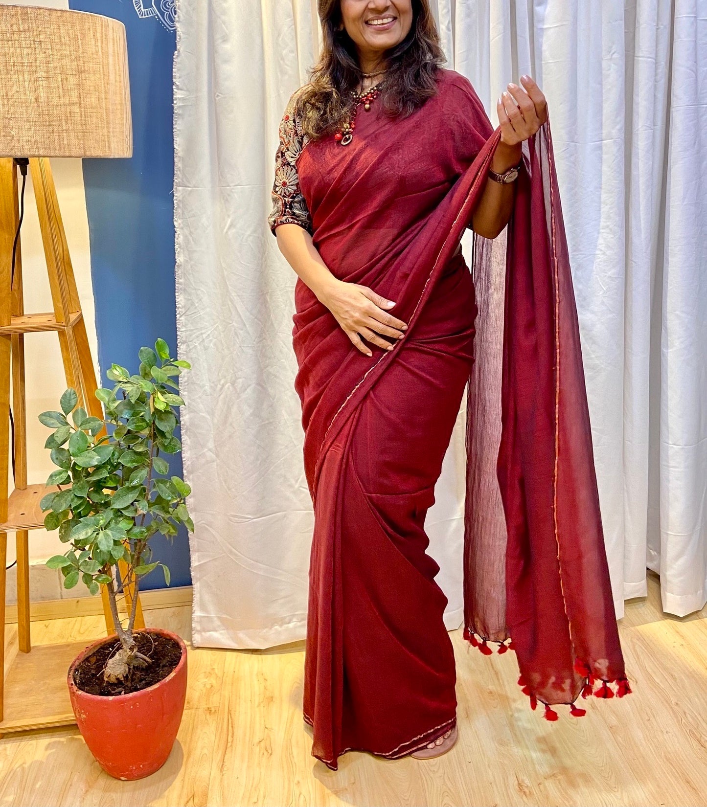 APRATA - APPLE PIE (MAROON) SAREE