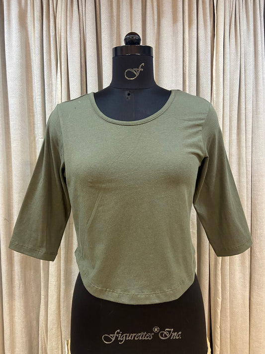 T-SHIRT BLOUSE - SAP GREEN