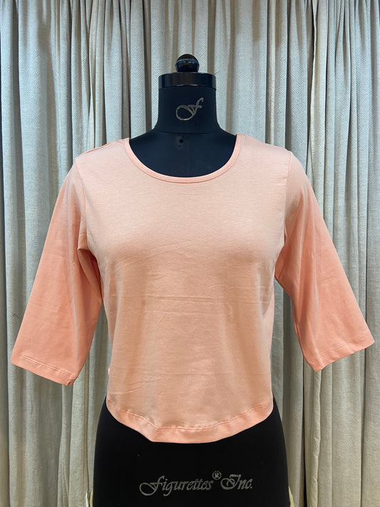 T-SHIRT BLOUSE - PASTEL ORANGE