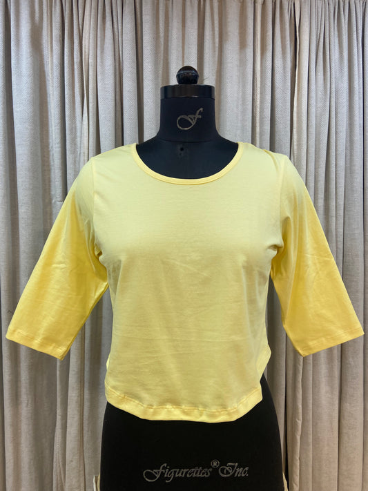 T SHIRT BLOUSE - LEMON YELLOW